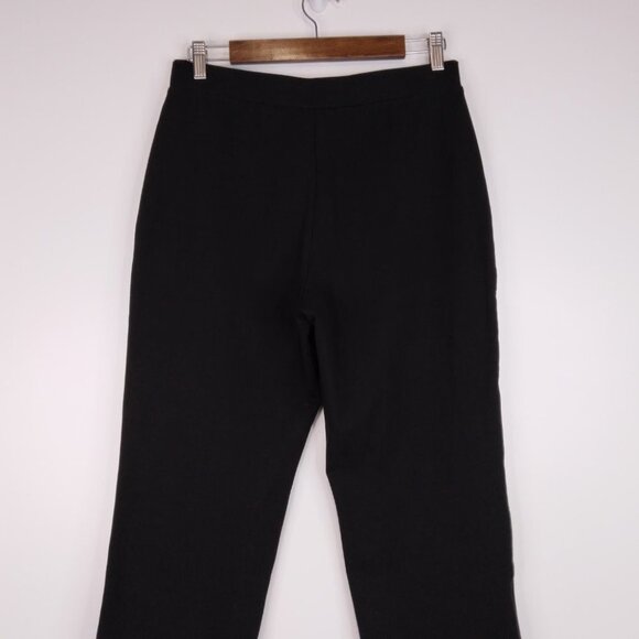 Susan Graver Pull On  Straight Leg Black Pants Size S - Picture 9 of 10